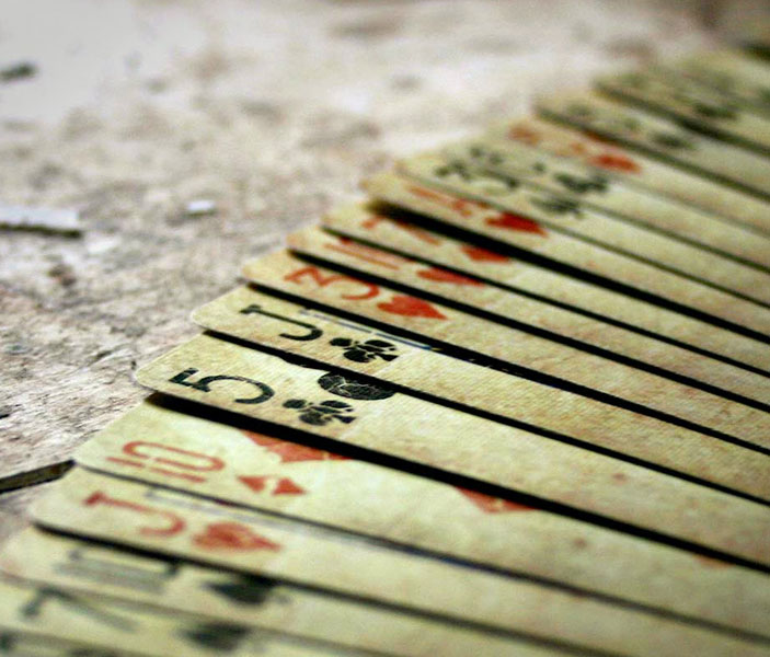 Pre-Distressed Vintage Bicycle Playing Cards