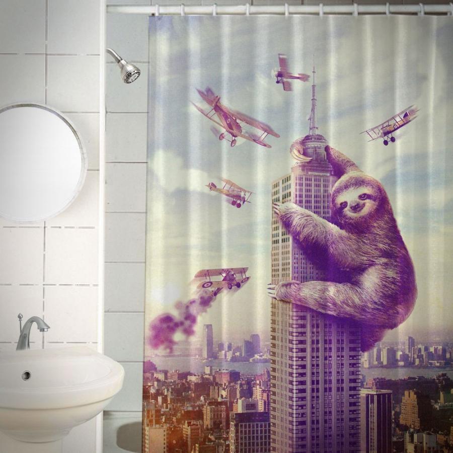 Slothzilla Shower Curtain