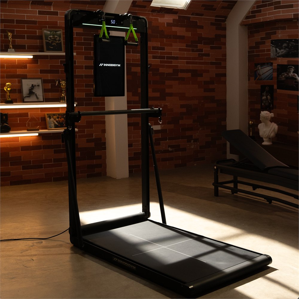 INNODIGYM OMNI X1 set up in a warm home workout room