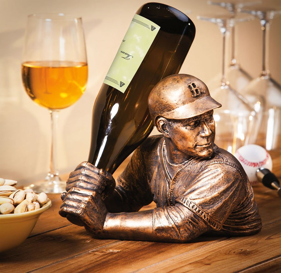 Baseball Player Wine Holder