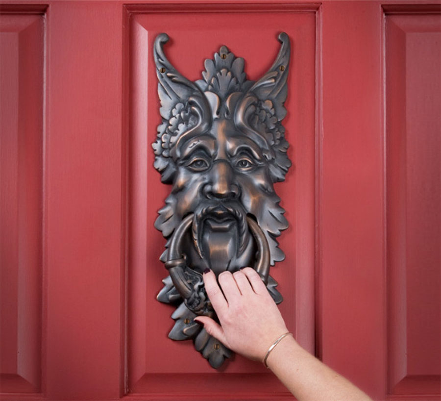 Giant Oberon Solid Brass Door Knocker