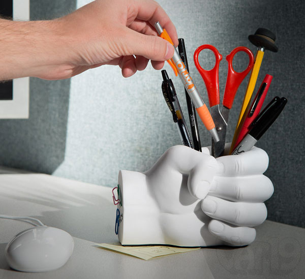 Fist Pen Holder With Paper Clip Magnet