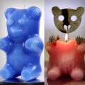 Gummy Bear Skeleton Candle