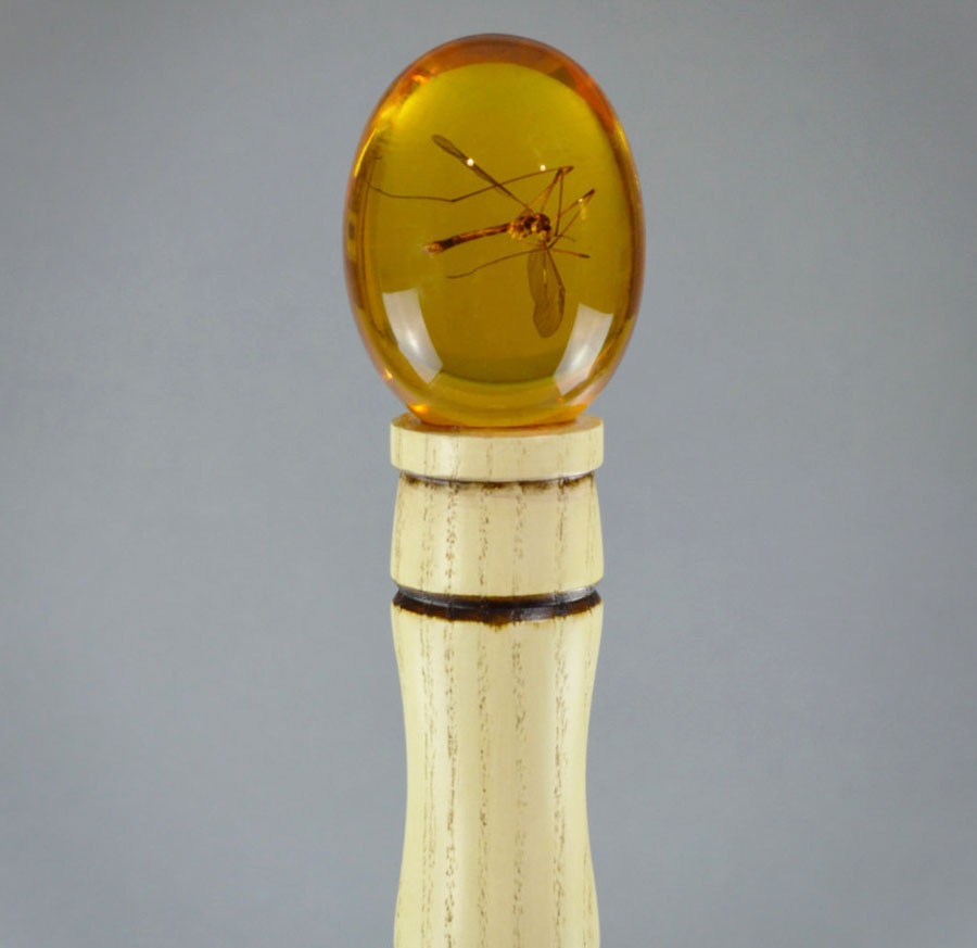 Jurassic Park Mosquito In Amber Cane Replica