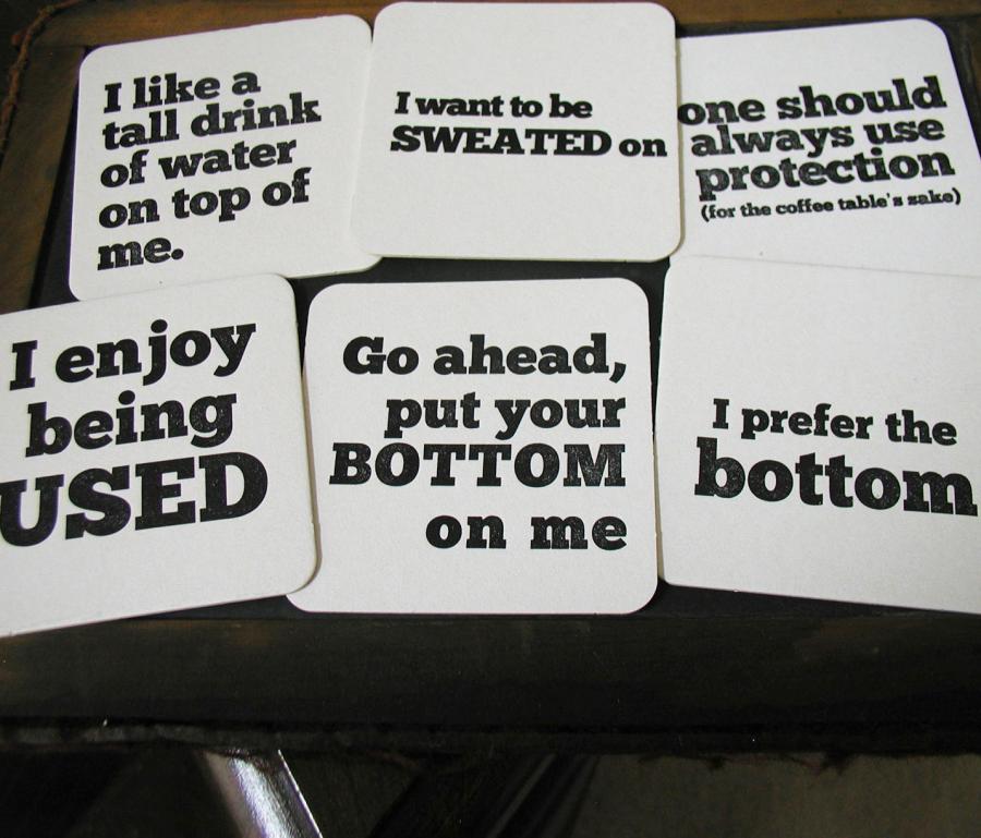 Provocative Drink Coasters