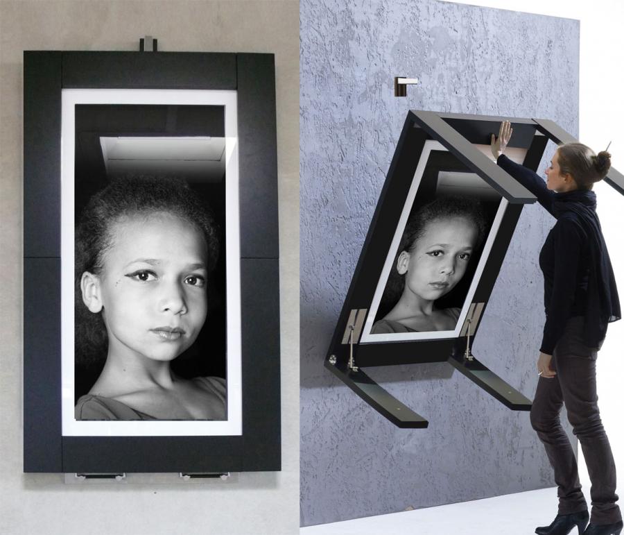 This Picture Frame Converts Into a Table For Smaller Homes and Apartments