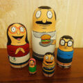 Bob's Burgers Family Nested Matryoshka Dolls