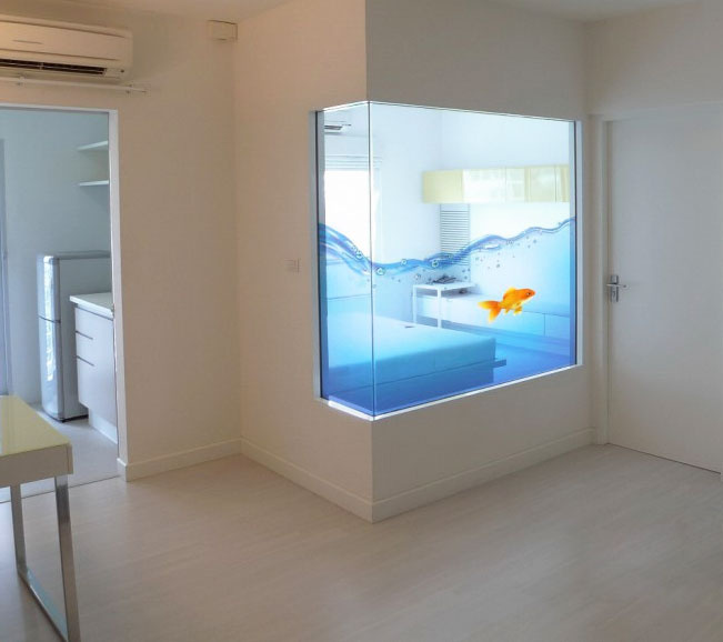 Window Fish Aquarium Film Sticker Decal