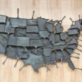 State Shaped Cast Iron Skillet Pans
