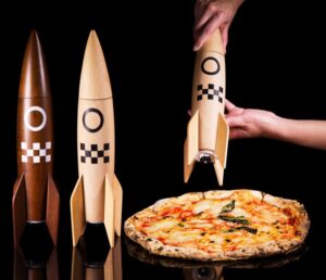 Rocket Ship Salt and Pepper Grinders