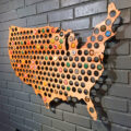 These Wooden Beer Cap Maps Are Perfect For Beer Cap Collectors