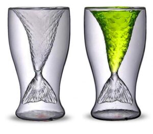 Mermaid Tail Cocktail Glasses ( Set of 2)