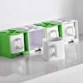 Cube Coffee Mug With Lego Shaped Stackable Storage Container