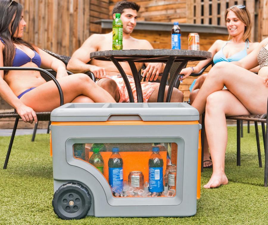 The Naked Cooler Is a Cooler That Has Windows To See What's Inside