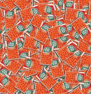 18 Lbs Of Orange Tic-Tacs