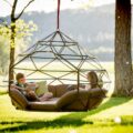 The Kodama Zome Is a Giant Hanging Outdoor Lounger That Fits 4 People