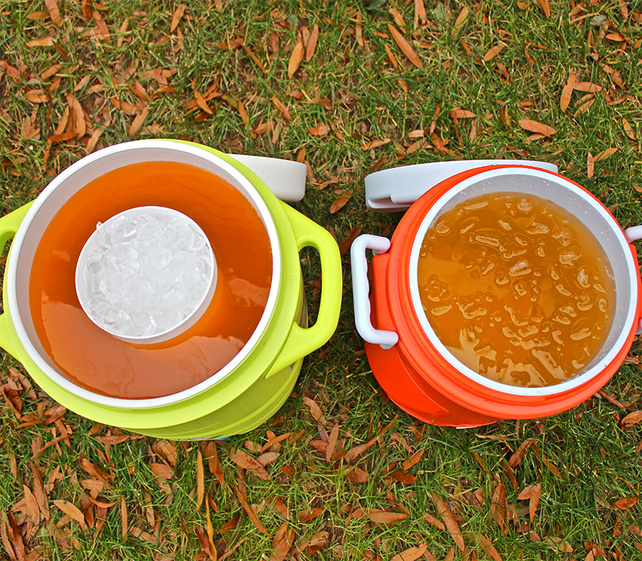 The Double Cooler Keeps Drinks From Getting Watered Down