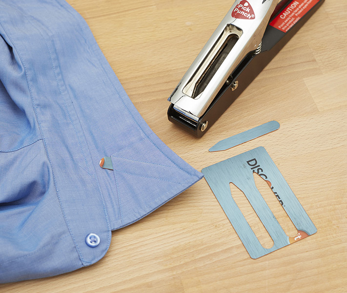 Collar Stay Punch: Make Collar Stays From Old Credit Cards
