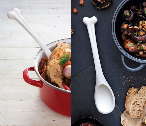 Bone Appétit Spoon: A Bone Shaped Cooking Spoon