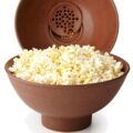 Stone Popcorn Bowl Filters Your Un-Popped Seeds Through The Bottom