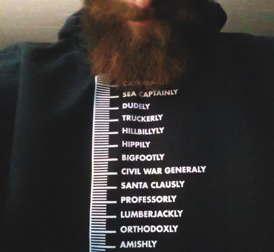 There's Now a Beard Measuring Shirt That'll Measure How Long You've Been In Quarantine