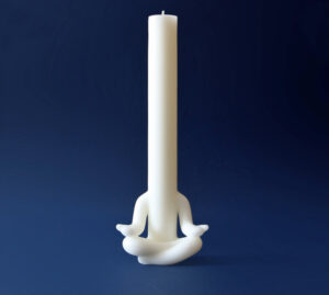 Candle Man Is A Meditating Candle