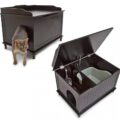Designer Cat Litter Box - Side Table Kitty Litter Hider