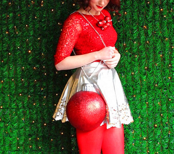 Giant Christmas Ornament Ball Purse