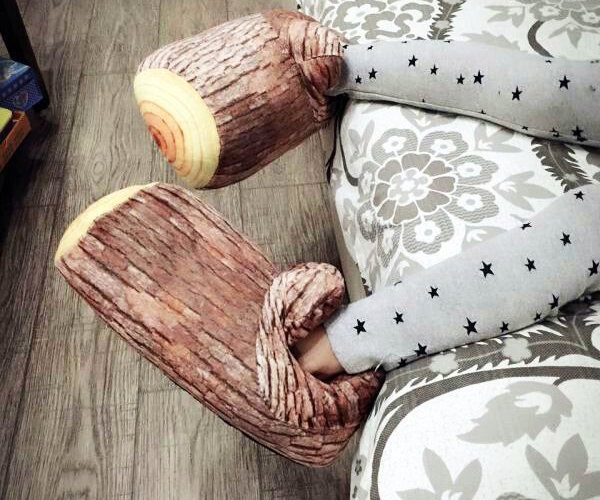 Wood Stump Slippers