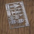 Readyman Wilderness Survival Card Lets You Pop Out Tools As Needed