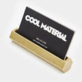 Hex Brass Business Card Holder