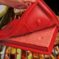This Giant Burger Press Forms 6 Thick Square Burger Patties at a Time, With Dimples