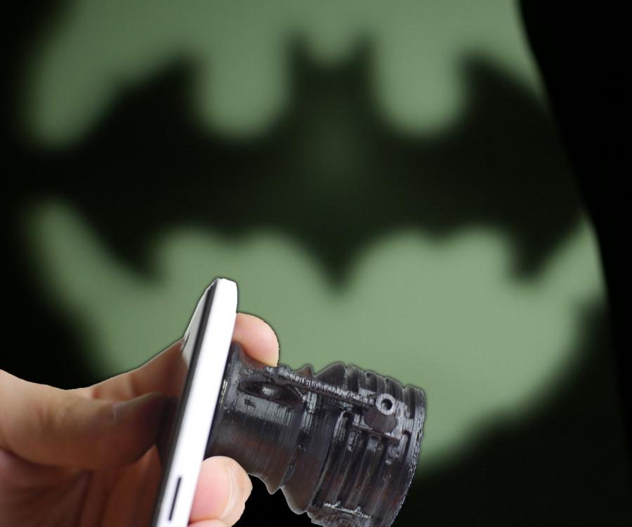 Attach This To Your Smart Phone's Flashlight To Create The Bat-Signal
