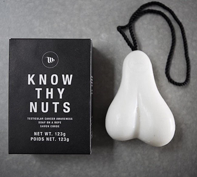 Know Thy Nuts: A Scrotum Shaped Bar of Soap On a Rope