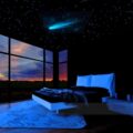 Comet and Stars Glow In The Dark Ceiling Mural