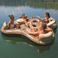 Camouflage Inflatable 4-Person Lake Floater