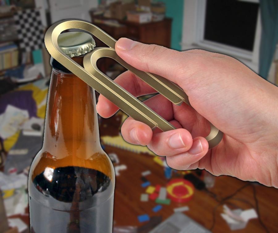 Giant Paper Clip Bottle Opener