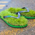 Grass Sandals Give The Feeling of Walking On Freshly Cut Grass Everywhere You Go