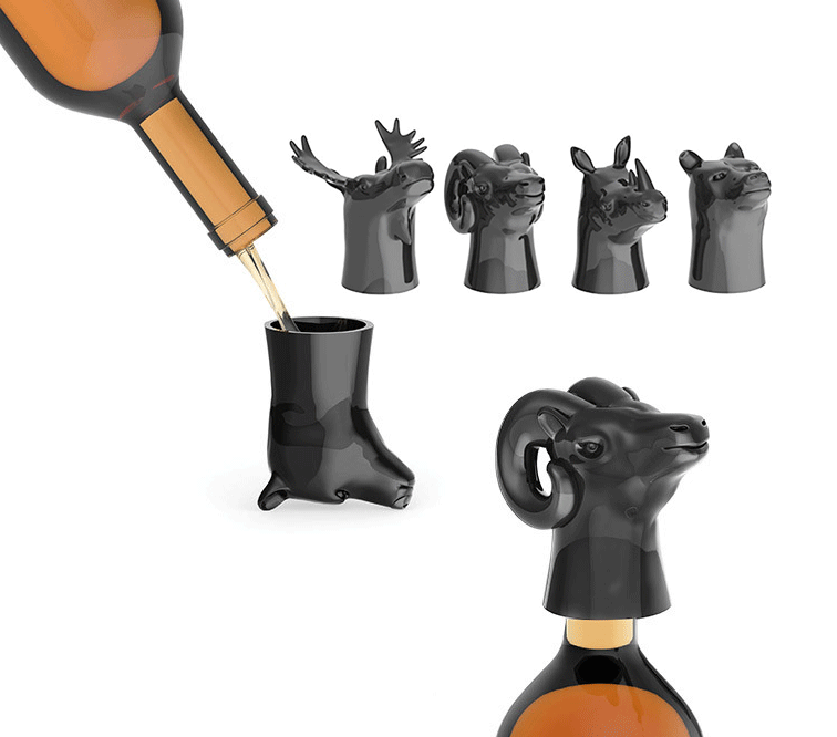 Animal Head Shot Glasses - Safari Animals Shot Glasses