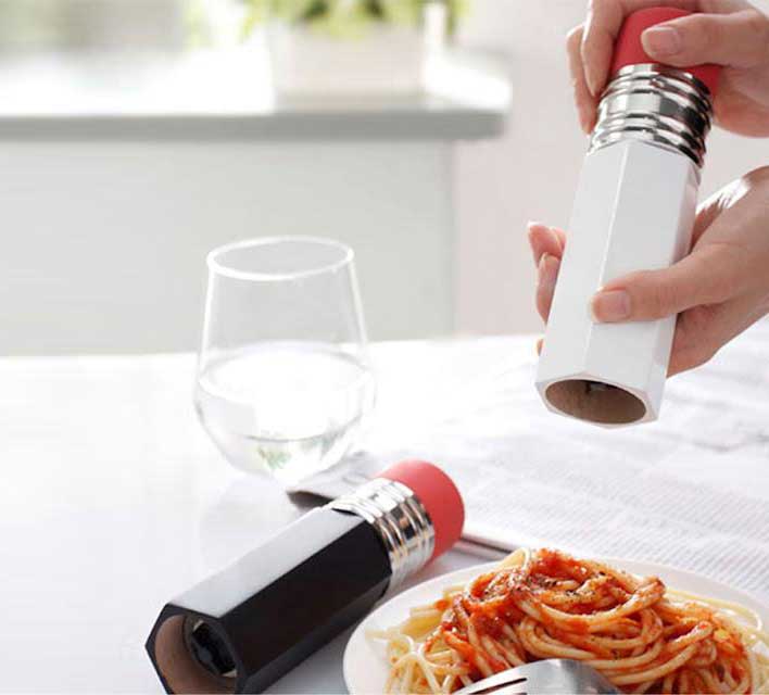 Pencil Shaped Salt and Pepper Shakers