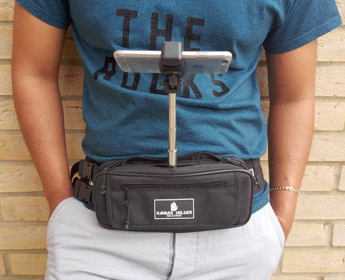 Fanny Pack Phone Holder Selfie Stick
