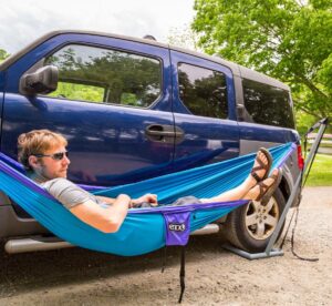 This Car Hammock Stand Is A Perfect Nap Spot While Traveling