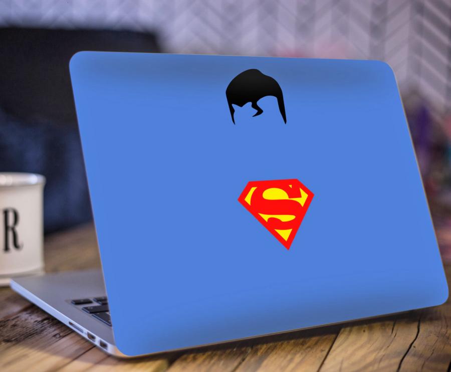Superman Minimalist Macbook Decal