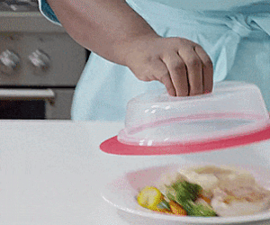 Plate Toppers: Leftover Suction Cover Gives Air-Tight Seal On Your Plate