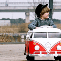 Volkswagen Bus Electric Ride-On Toy Car