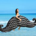 Giant Mustache Inflatable Pool Float
