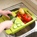 This 3-in-1 Over-The-Sink Cutting Board Lets You Clean, Chop, and Collect