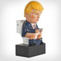 Trump Tweeting On The Toilet Mini Statue