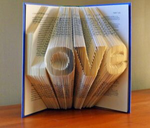 Folded Book Art Turns Book Pages Into 3D Letters