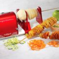 Nostalgia Fruit and Vegetable Peeler, Even Twists Potatoes For Curly Fries